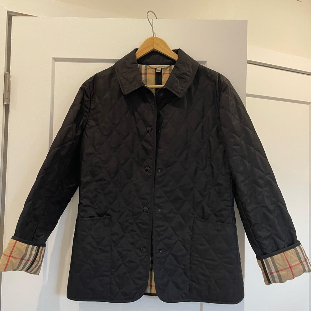 Burberry Quilted Jacket, Black, Size XS